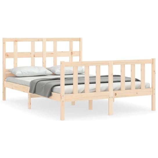 Drewniane łóżko 195,5x125,5x100cm, lite drewno sos Inna marka