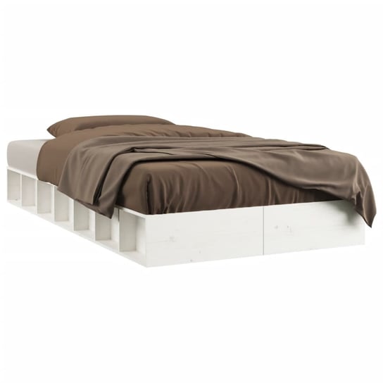 Drewniane łóżko 202,5 x 118 x 21 cm, białe Inna marka