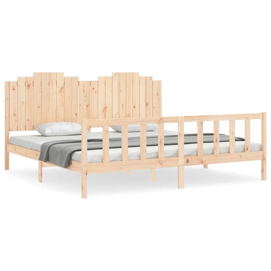 Drewniane łóżko 205,5x205,5x110 cm, sosna Inna marka