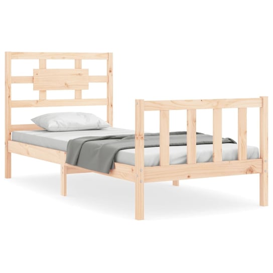 Drewniane łóżko 205,5x95,5x100 cm, lite drewno sos Inna marka