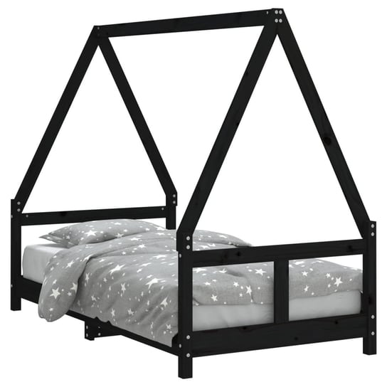 Drewniane łóżko-dom dla dzieci, 165,5x85,5x133cm,  / AAALOE Zakito