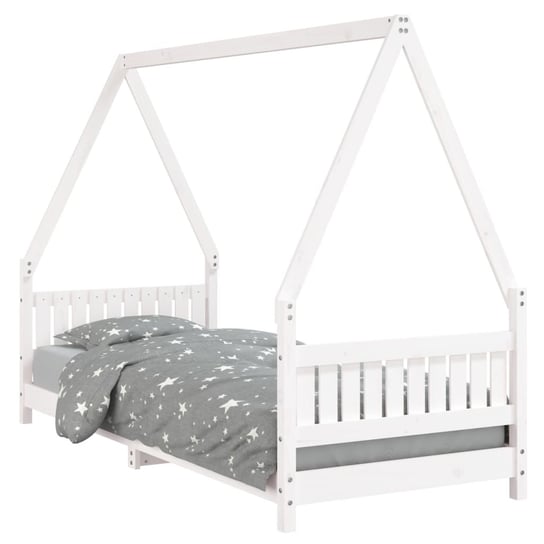 Drewniane łóżko dziecięce - 205,5 x 85,5 x 146 cm, / AAALOE Zakito