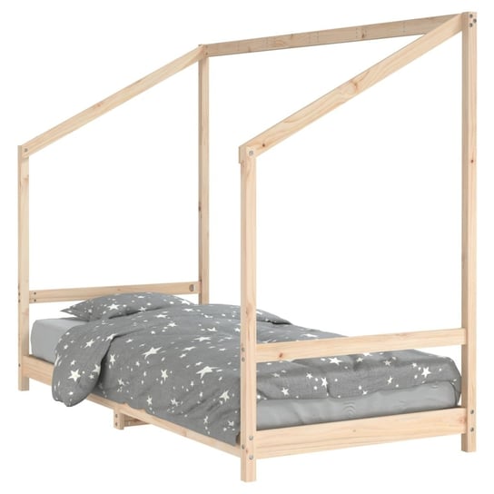 Drewniane łóżko dziecięce 205,5x95,5x158 cm - lite / AAALOE Zakito