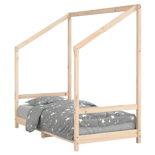 Drewniane łóżko dziecięce 80x160 cm - Naturalne so Inna marka