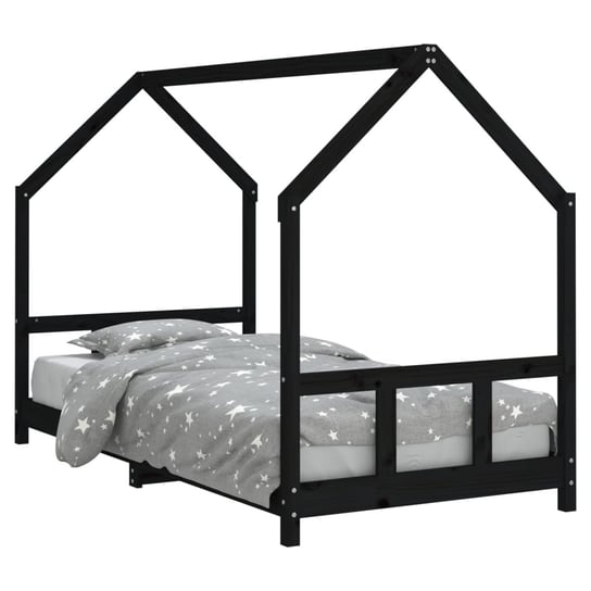 Drewniane łóżko dziecięce Czarne Słoje 205,5 x 95, Inna marka