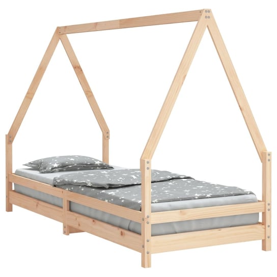 Drewniane łóżko dziecięce Domki lite sosna 205x85x Inna marka