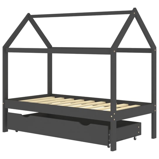 Drewniane łóżko dziecięce z szufladą - 166x87x140  / AAALOE Zakito