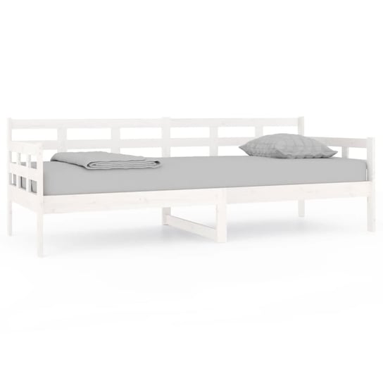 Drewniane łóżko dzienne, 203,5 x 86 x 69,5 cm, bia Inna marka