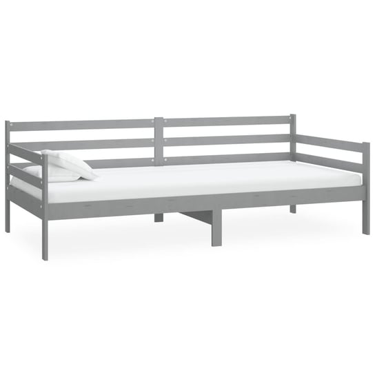 Drewniane łóżko dzienne, 204x98x70 cm, szary / AAALOE Inna marka