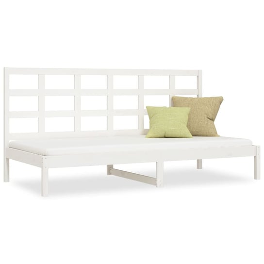 Drewniane łóżko dzienne, białe, 205,5 x 96 x 100 c Inna marka