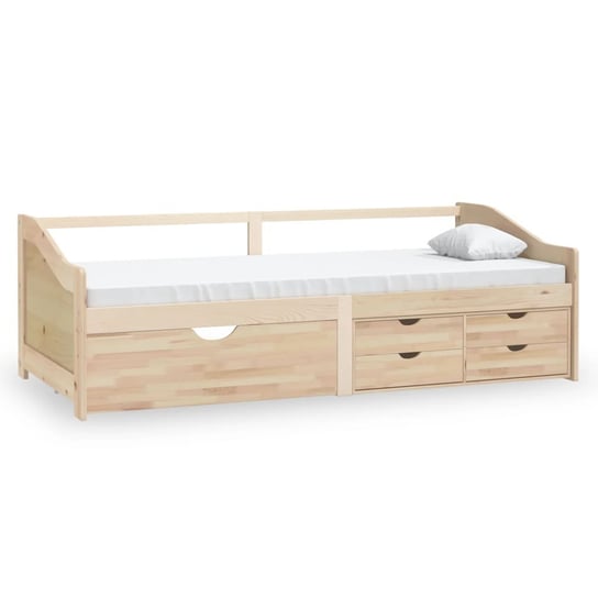Drewniane łóżko dzienne z szufladami - 204x98x66 c Inna marka
