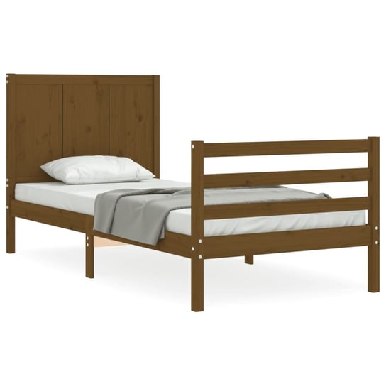 Drewniane łóżko miodowy brąz 205,5x105,5x100 cm Inna marka