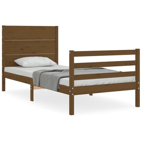Drewniane łóżko miodowy brąz 205,5x95,5x100 cm Inna marka