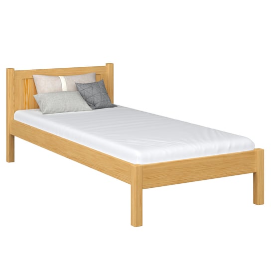 Drewniane łóżko pojedyncze N02 sosna naturalna 100x180 N-Wood