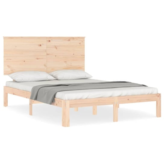 Drewniane łóżko sosnowe 193,5x143,5x82,5 cm, kolor Inna marka
