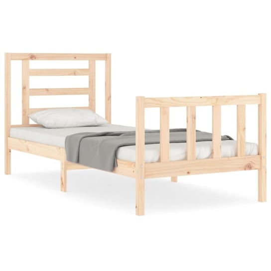Drewniane łóżko sosnowe 205,5x105,5x100cm, natural Inna marka