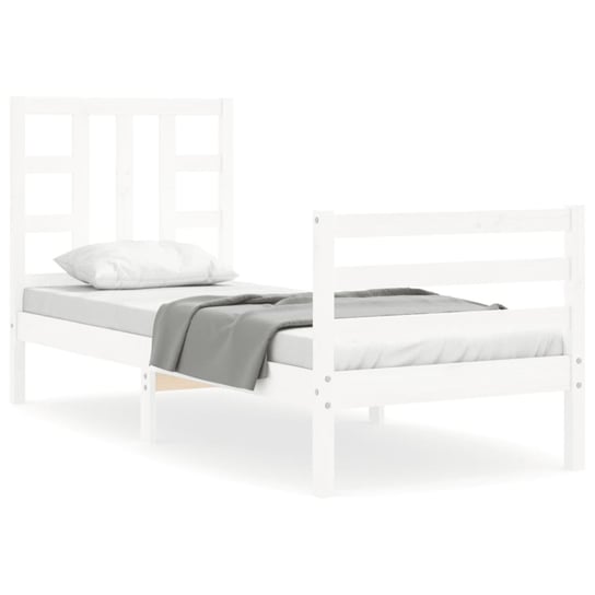 Drewniane łóżko sosnowe białe 195,5 x 80,5 x 100 c Inna marka
