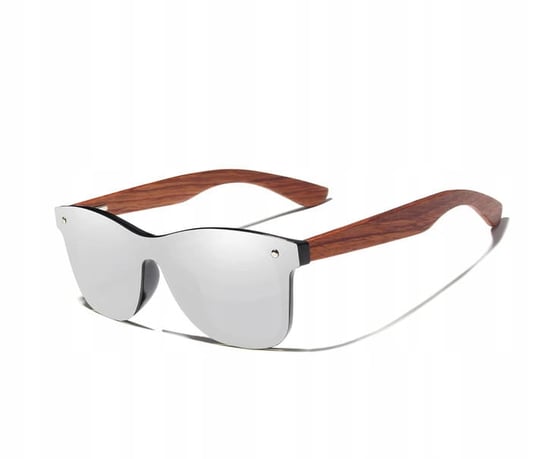 Drewniane Okulary Przeciwsłoneczne Kingseven B5504 Silver Bubinga Uv400 / Kingseven Inny producent