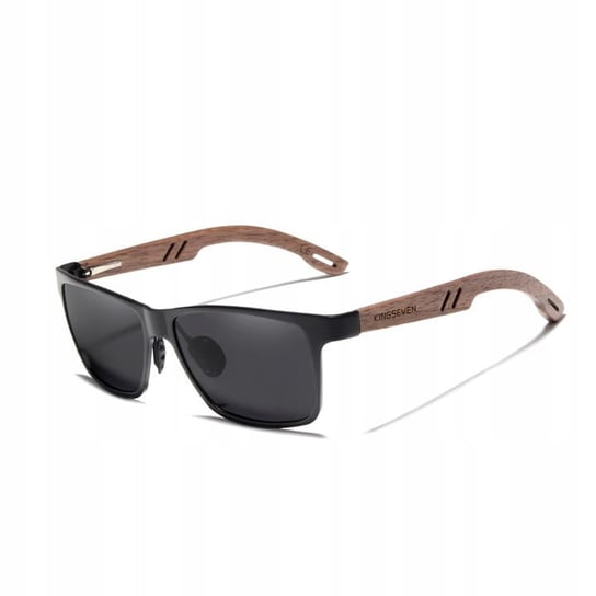 Drewniane Okulary Przeciwsłoneczne Kingseven W5507 Gray Walnut Uv400 /Kingseven Inny producent