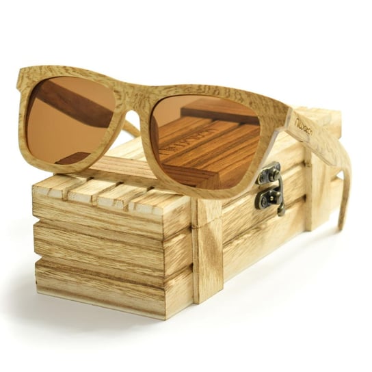 Drewniane okulary przeciwsłoneczne Niwatch Dorado Brown Niwatch