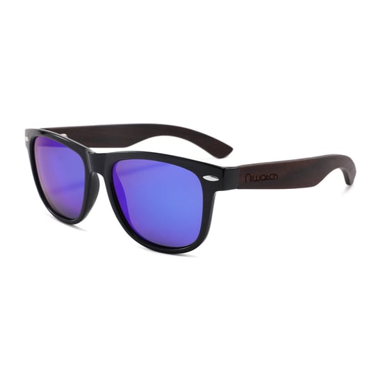 Drewniane okulary przeciwsłoneczne Niwatch Hydrus Blue Niwatch