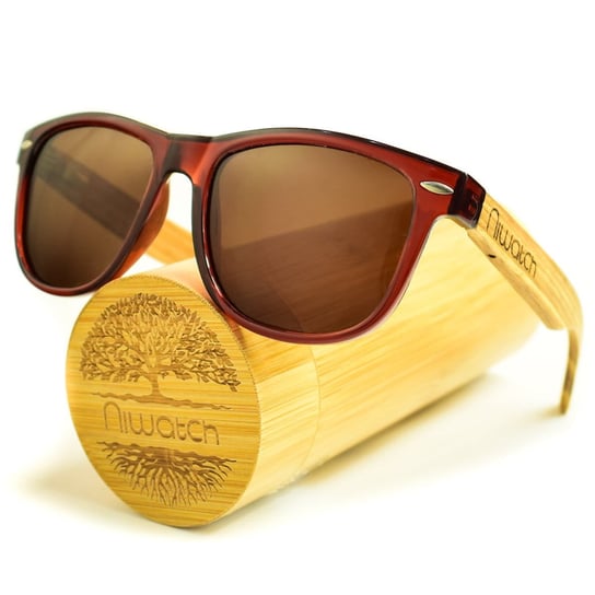 Drewniane okulary przeciwsłoneczne Niwatch Hydrus Brown Niwatch