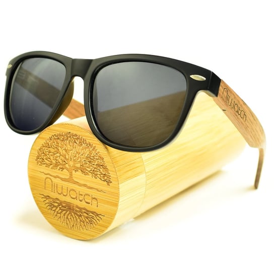 Drewniane okulary przeciwsłoneczne Niwatch Hydrus Grey Niwatch