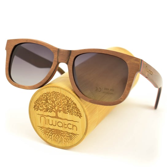 Drewniane okulary przeciwsłoneczne Niwatch Indus Grey Niwatch