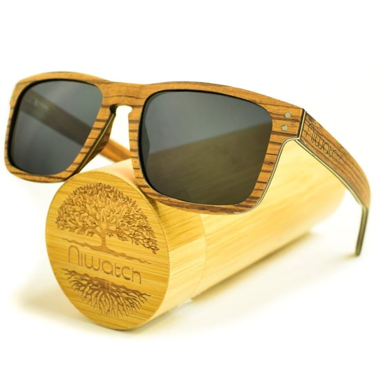 Drewniane okulary przeciwsłoneczne Niwatch Pictor Grey Niwatch