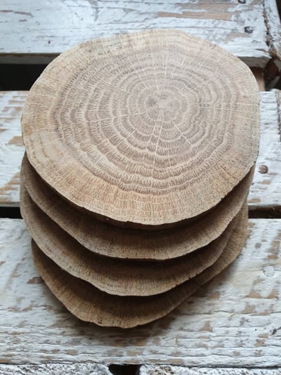 Drewniane podkładki komplet 4 sztuk Miszmasz Papierowy