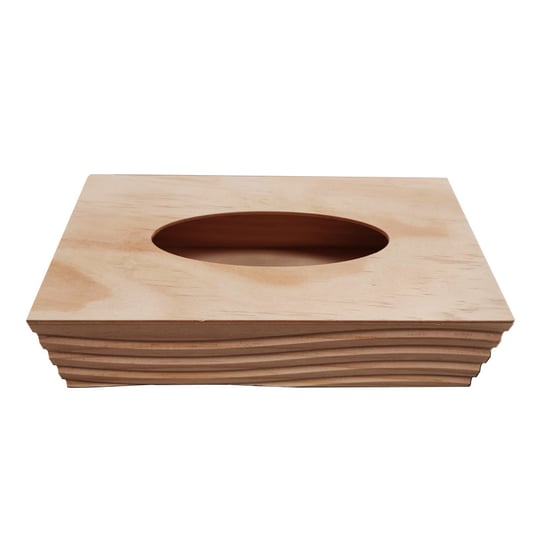 Drewniane pudełko na chusteczki - decoupage Empik