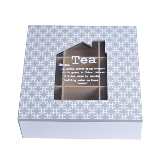 Drewniane pudełko na herbatę z przegródkami Tebok Duwen