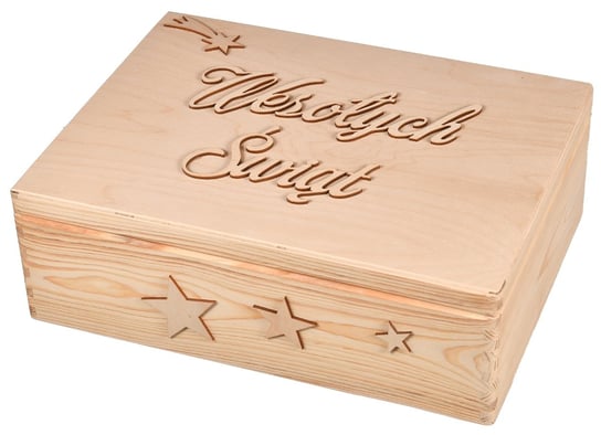Drewniane pudełko na prezenty, brązowy skrzynkizdrewna