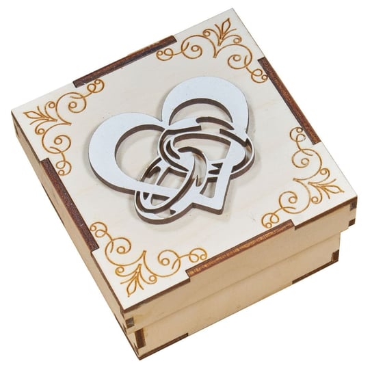 Drewniane pudełko na specjalne okazje - ślub Manufaktura Graweru