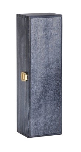 Drewniane pudełko na wino k-981 ex niebieskie Neopak