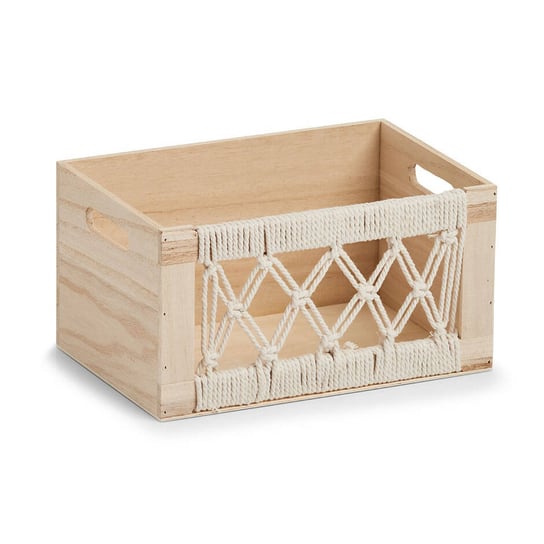 Drewniane pudełko z ażurowym frontem BOHO, 30 x 20 x 16 cm Zeller