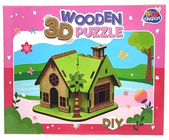 Drewniane Puzzle 3D - Domek KARSTEN