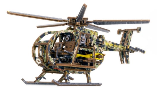 Drewniane Puzzle 3D – Helikopter wersja limitowana Hedo