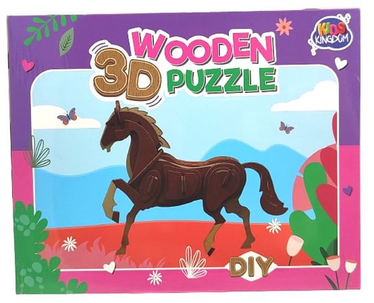 Drewniane Puzzle 3D - Koń KARSTEN
