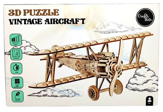 Drewniane puzzle 3D Samolot Inna marka