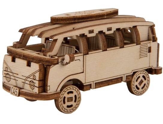 Drewniane puzzle 3D Wooden.City Superfast - Samochód Retro Minibus Wooden.City