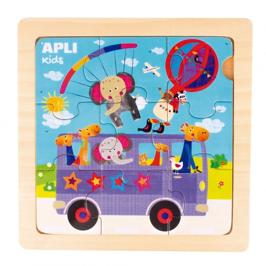 Drewniane puzzle Apli Kids - Autobus 3+ APLI Kids