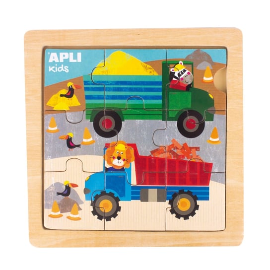 Drewniane puzzle Apli Kids - Ciężarówka 3+ APLI Kids