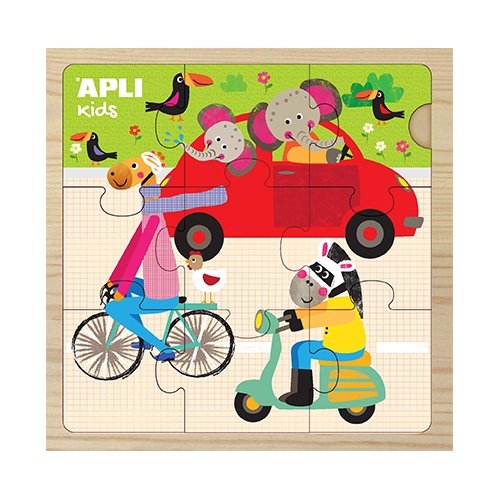 Drewniane puzzle Apli Kids - Samochód 3+ APLI Kids