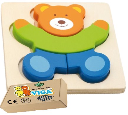 DREWNIANE PUZZLE dla niemowląt zabawki sensoryczne dzieci 1 2 3 lat latka Viga 18m+ PakaNiemowlaka