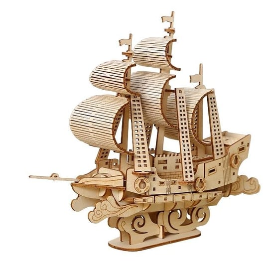 DREWNIANE PUZZLE MODEL 3D - STATEK DIY 7+ china