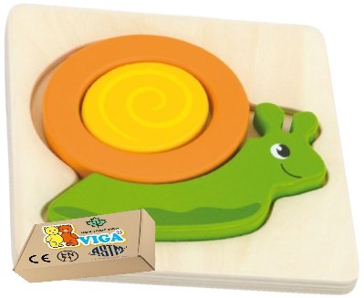 Drewniane Puzzle ŚLIMAK Zabawki edukacyjne rozwojowe Dla Niemowląt dzieci Viga zabawka montessori PakaNiemowlaka