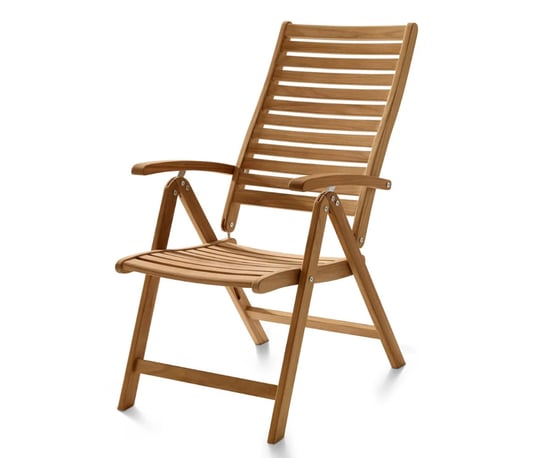 Drewniane Rozkładane Krzesło Ogrodowe Z Oparciem Tchibo