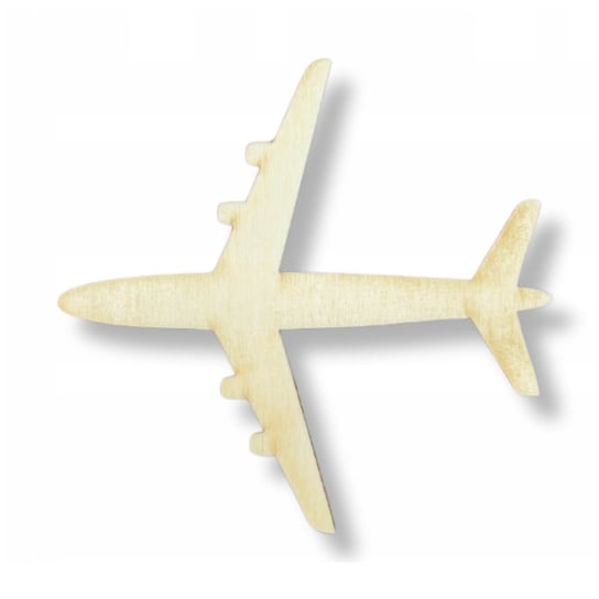 Drewniane Scrapki Dekor Decoupage ze Sklejki motyw Samolot Kolorowe Motki