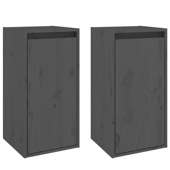 Drewniane szafki ścienne - 30x30x60cm, szary / AAALOE Inna marka